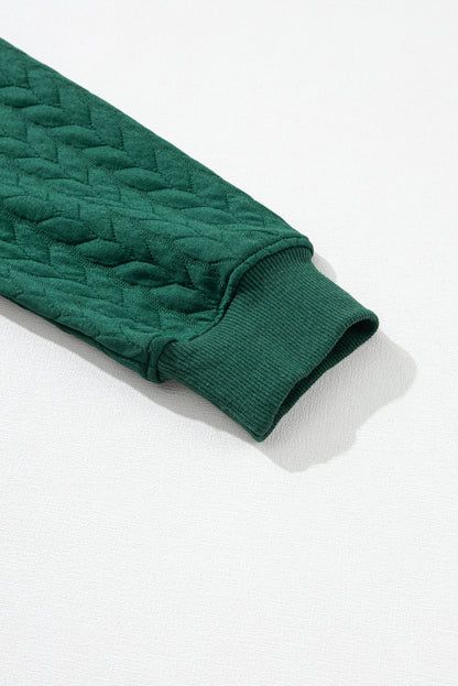 Dearlovers White Merry And Bright Cable Knit Pullover Sweatshirt