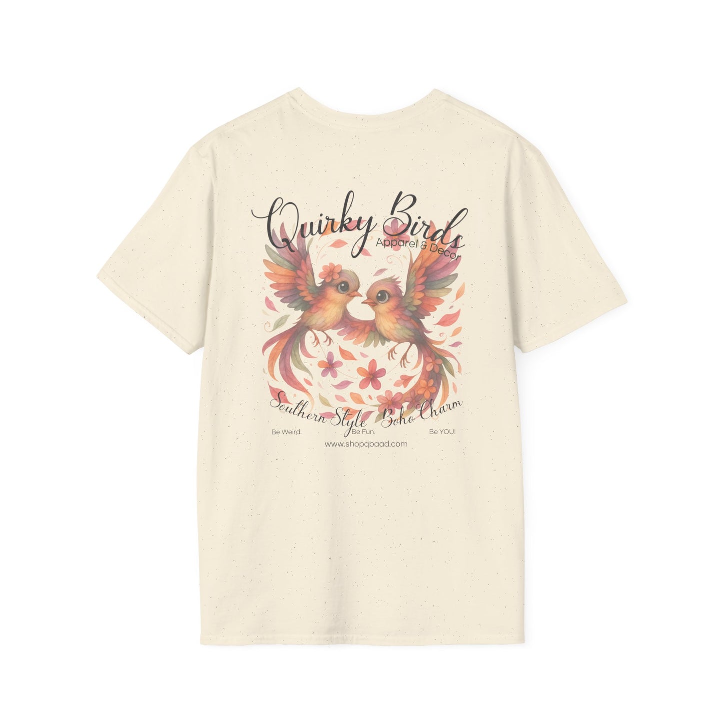 Whimsical Bird T-Shirt, Graphic Tee for Nature Lovers, Cute Outfit for Casual Days, Perfect Gift for Birdwatchers, Fun Summer Style