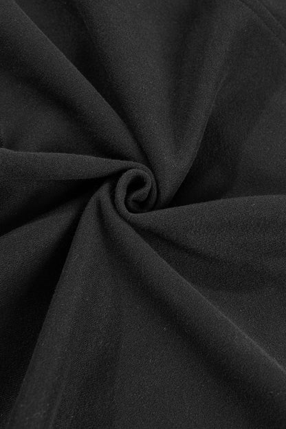 Gray Fleece Lined Zip Up Stand Collar Thumbhole Sleeve Sweatshirt