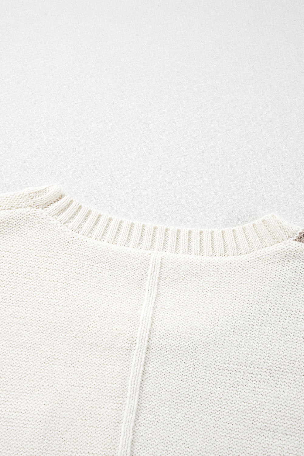 Vineyard Green Colorblock Patched Pocket Drop Shoulder Sweater