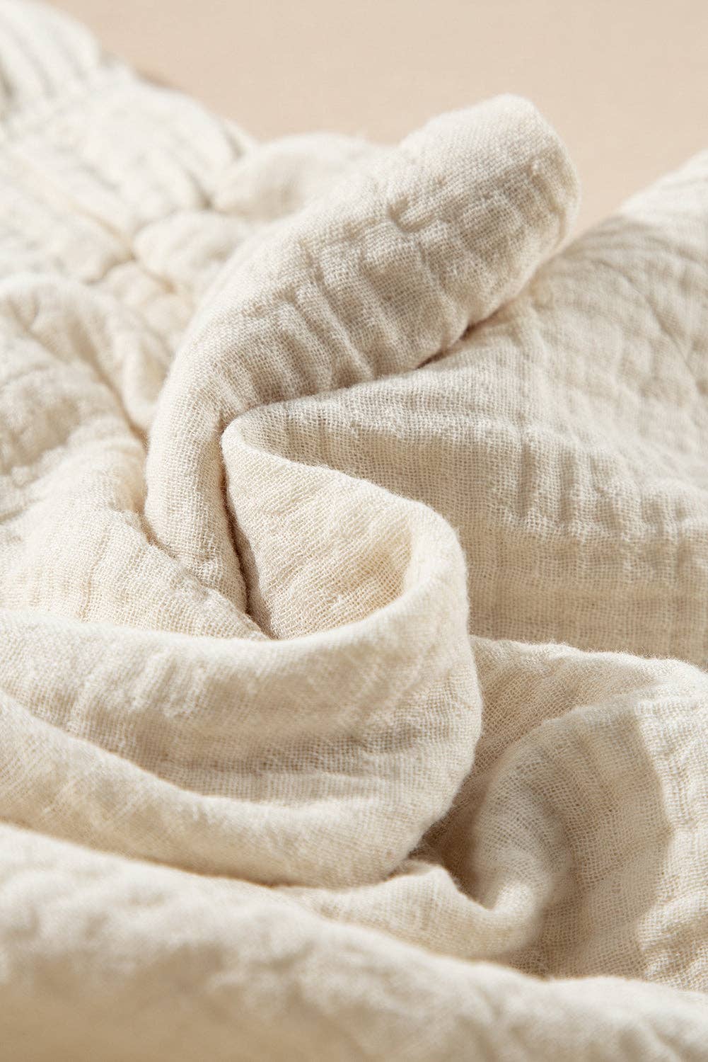 Crinkle Gauze Lace Hem Summer Shorts