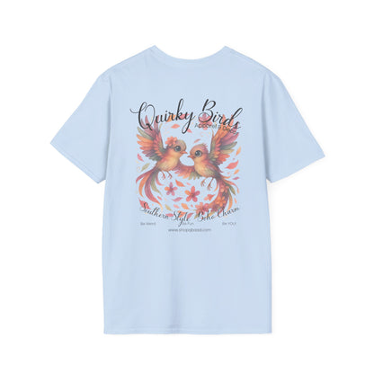 Whimsical Bird T-Shirt, Graphic Tee for Nature Lovers, Cute Outfit for Casual Days, Perfect Gift for Birdwatchers, Fun Summer Style