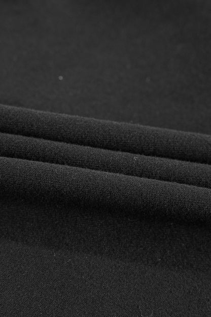 Gray Fleece Lined Zip Up Stand Collar Thumbhole Sleeve Sweatshirt