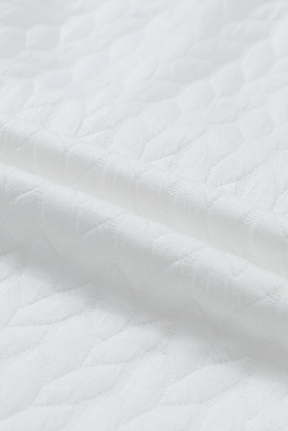 Dearlovers White Merry And Bright Cable Knit Pullover Sweatshirt