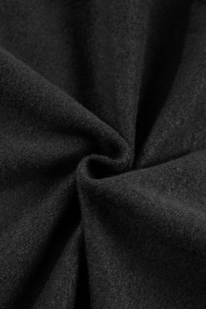 Gray Fleece Lined Zip Up Stand Collar Thumbhole Sleeve Sweatshirt