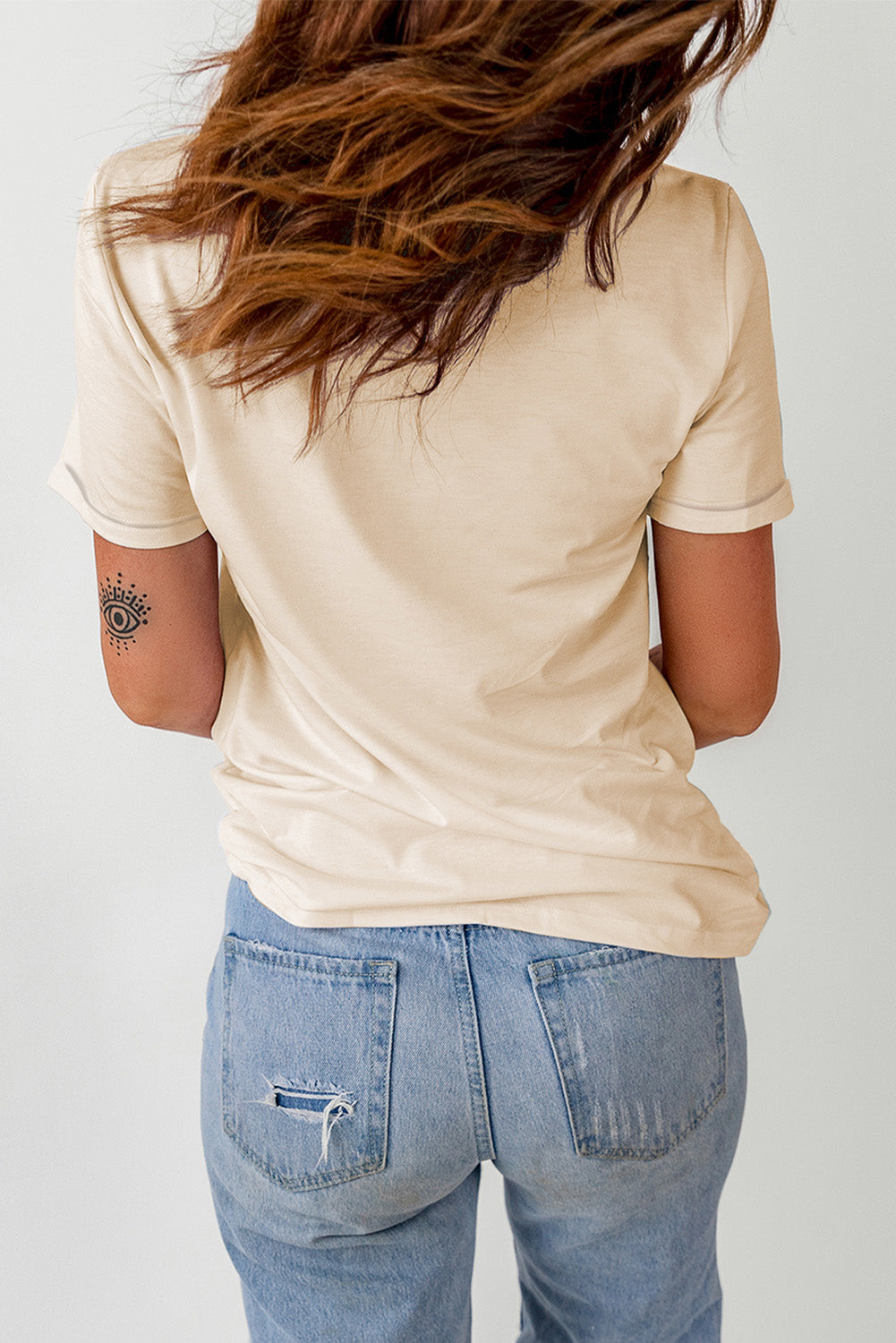 Wild West Khaki Leopard Bull Skull Graphic Print Tee