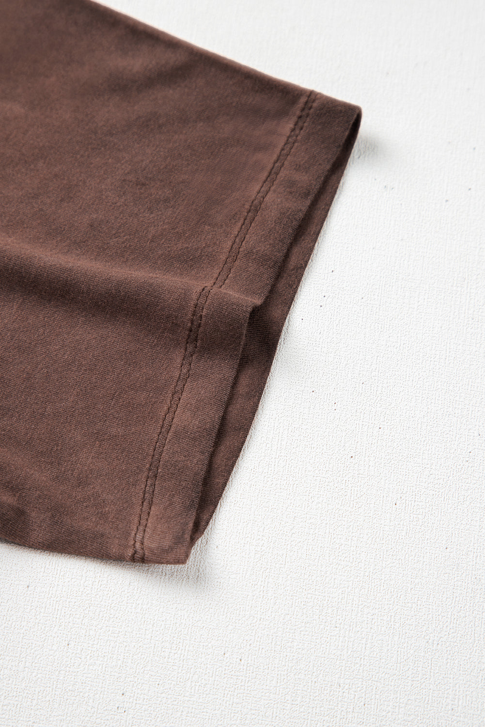 Chestnut Mineral Wash Criss Cross V-Neck Casual T-Shirt | Women’s Western Inspired Top