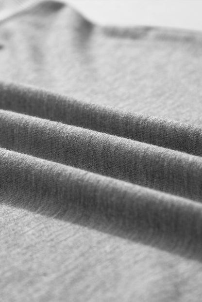 Ribbed Trim V-Neck Tank Top