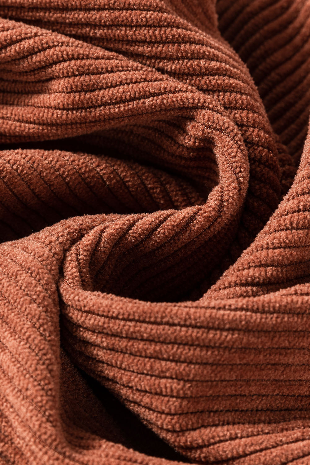 High Waist Square Pockets Corduroy Pants – Brown