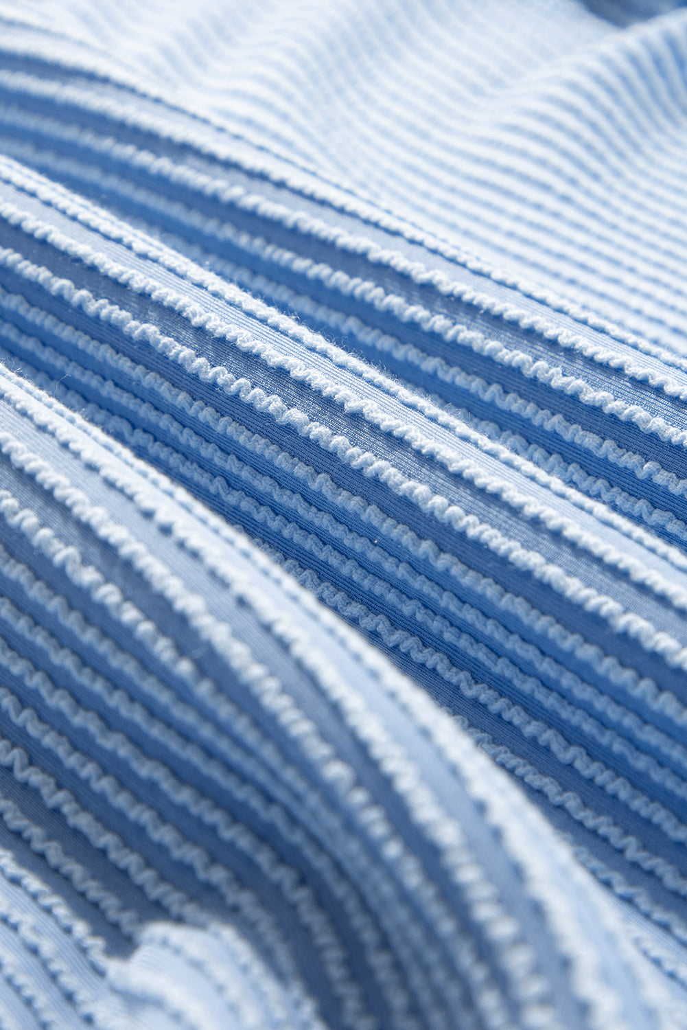 Jet Stream Corded Lantern Sleeve Top High Waist Ruffled Mini Skirt Set