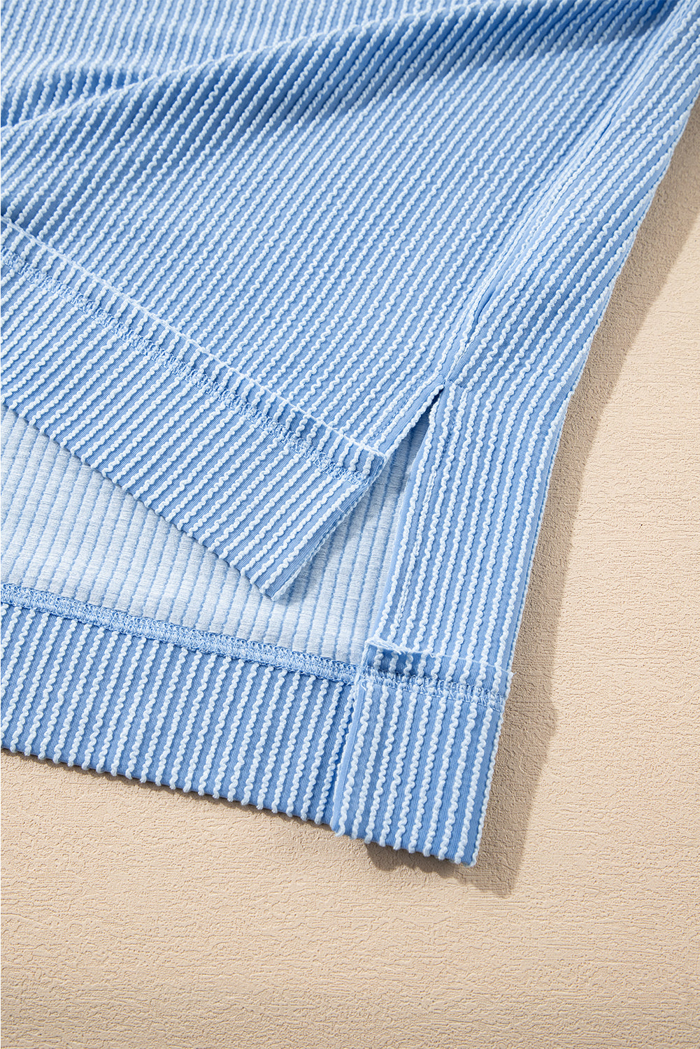 Jet Stream Corded Lantern Sleeve Top High Waist Ruffled Mini Skirt Set