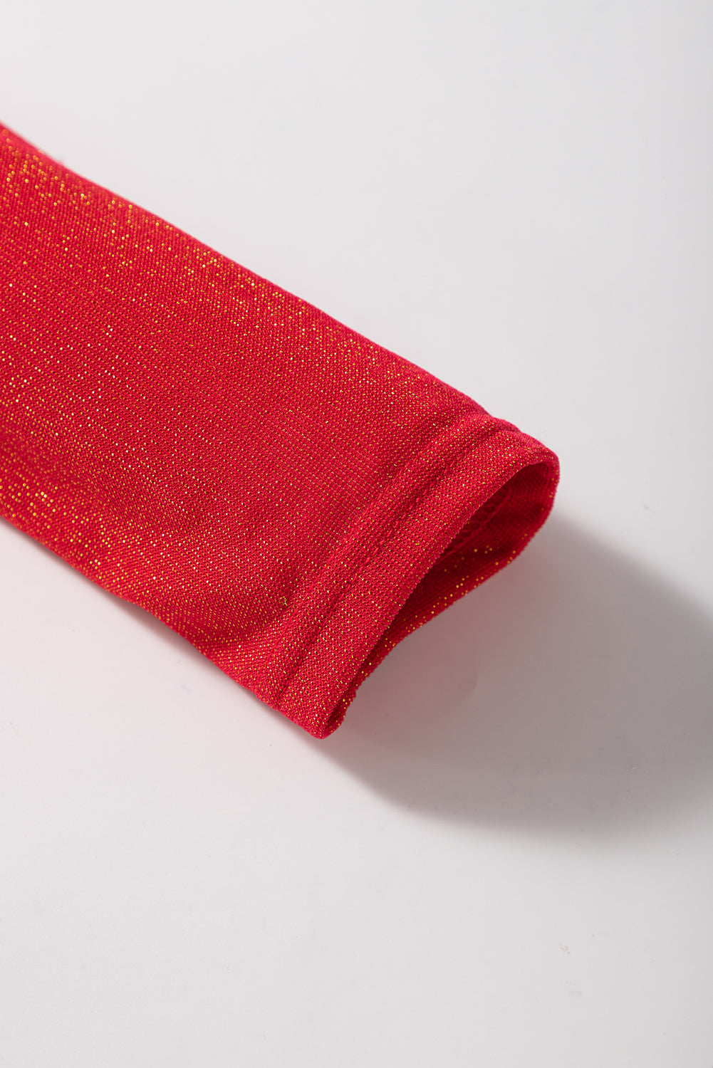 Black Metallic Bowknot Open Back V Neck Top