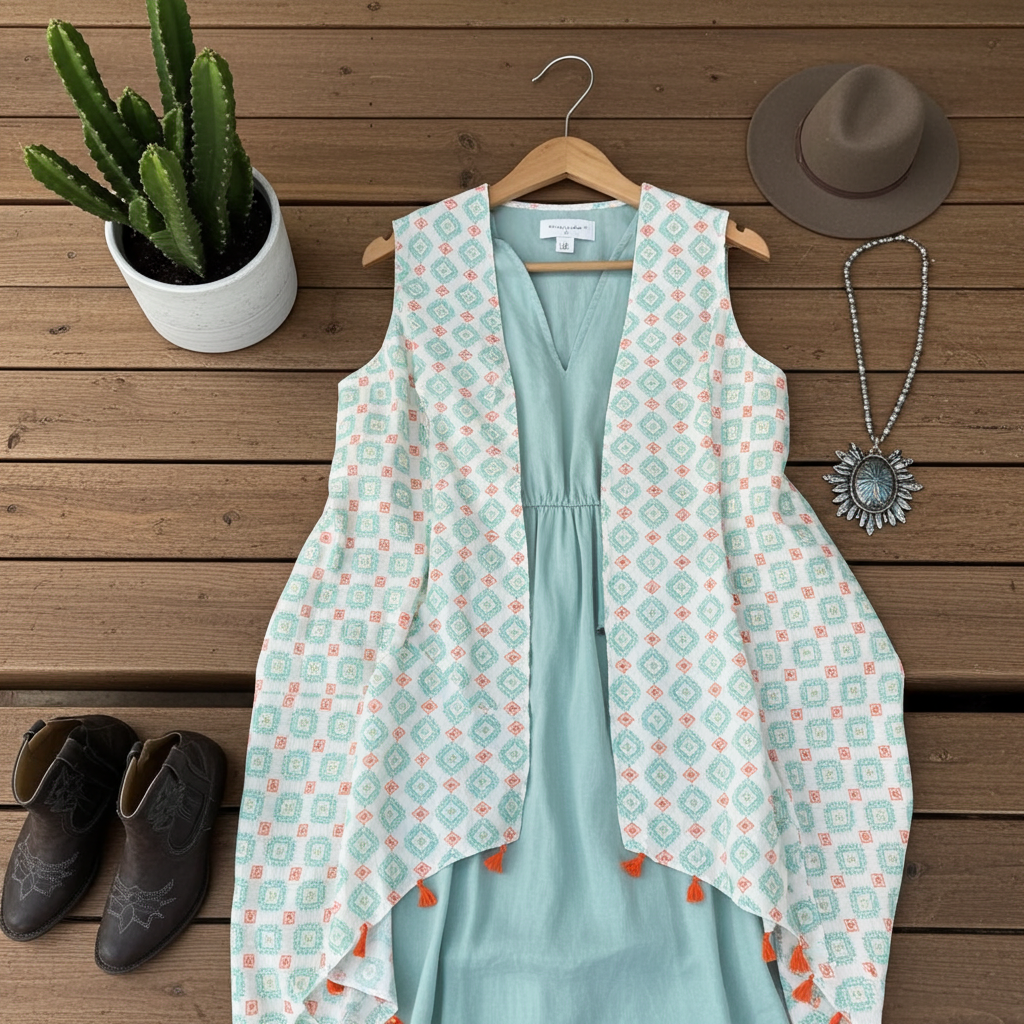 The Aztec Print Vest - Lightweight Western Layer for Everyday Southern Style
