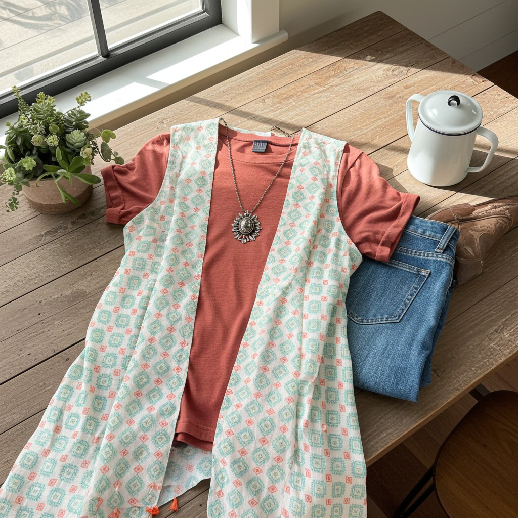 The Aztec Print Vest - Lightweight Western Layer for Everyday Southern Style