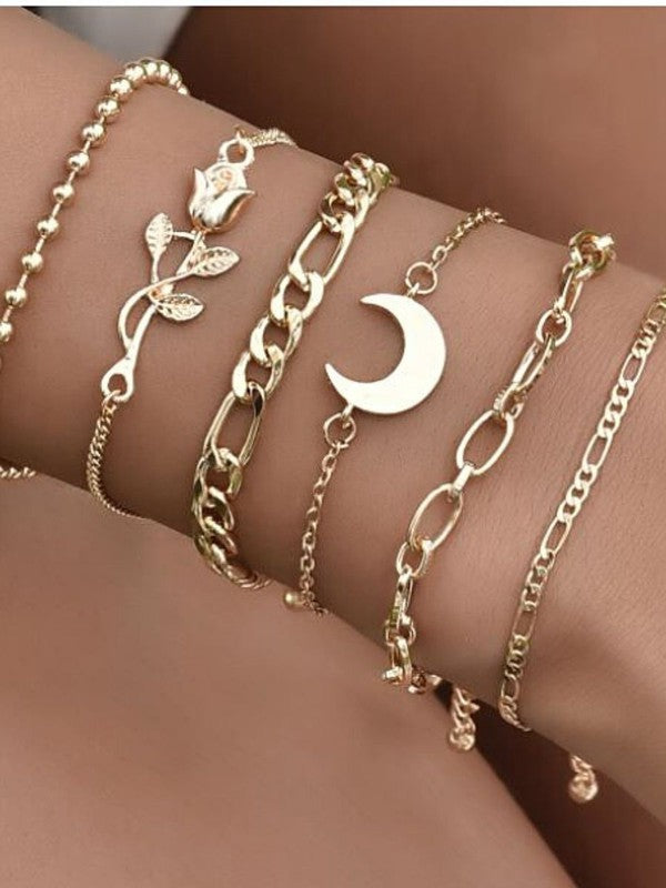 Gold Bracelet Set