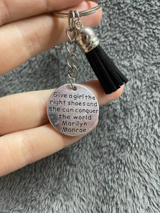 Inspirational Charm Keychain