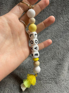 Love Silicone Keychain