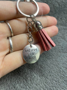 Inspirational Charm Keychain