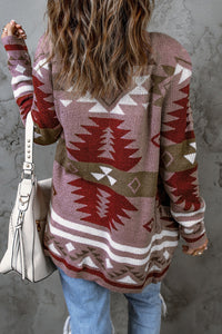 Moraga Pocketed Aztec Cardigan